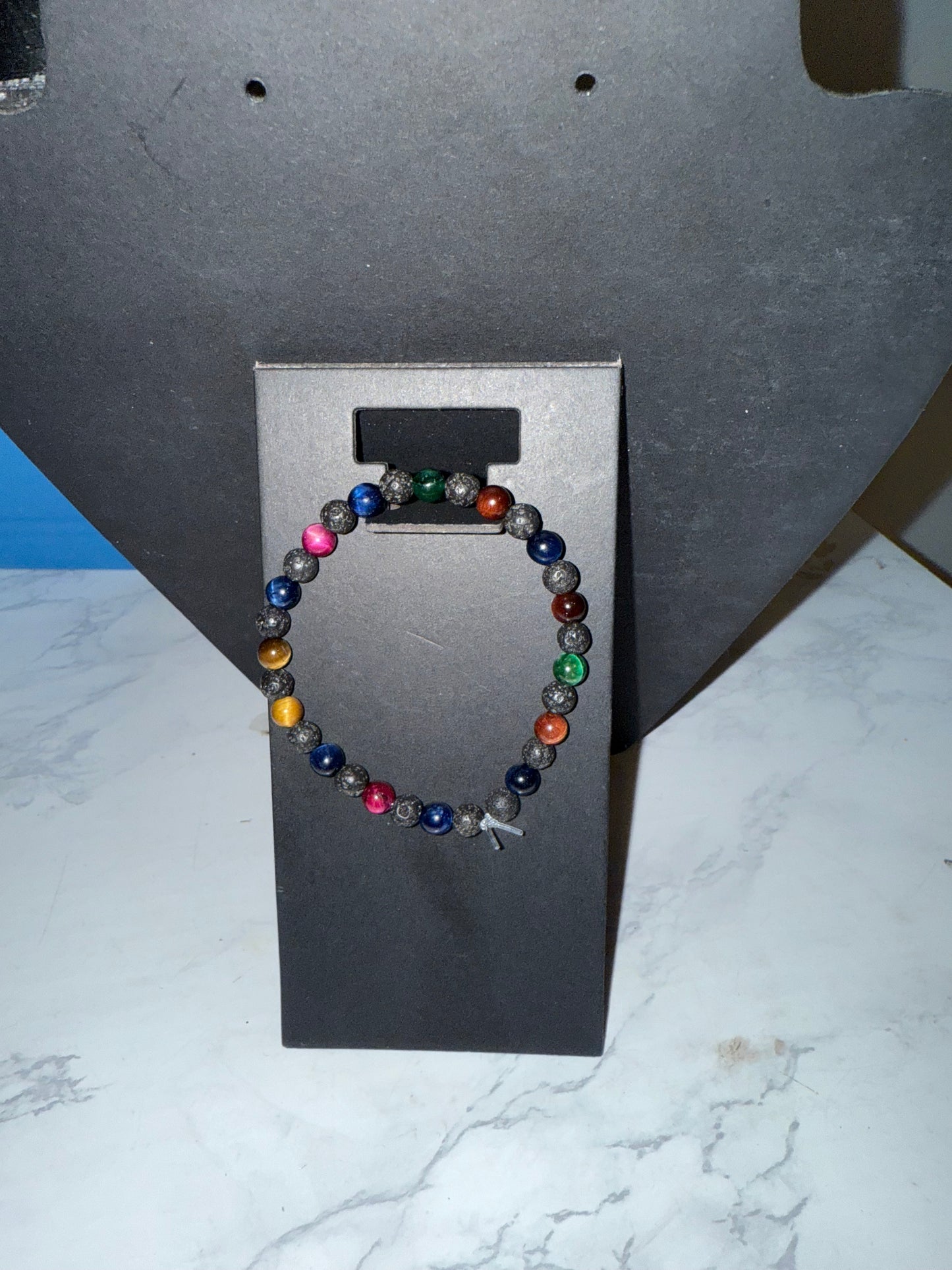 Rainbow tigers eye bracelet