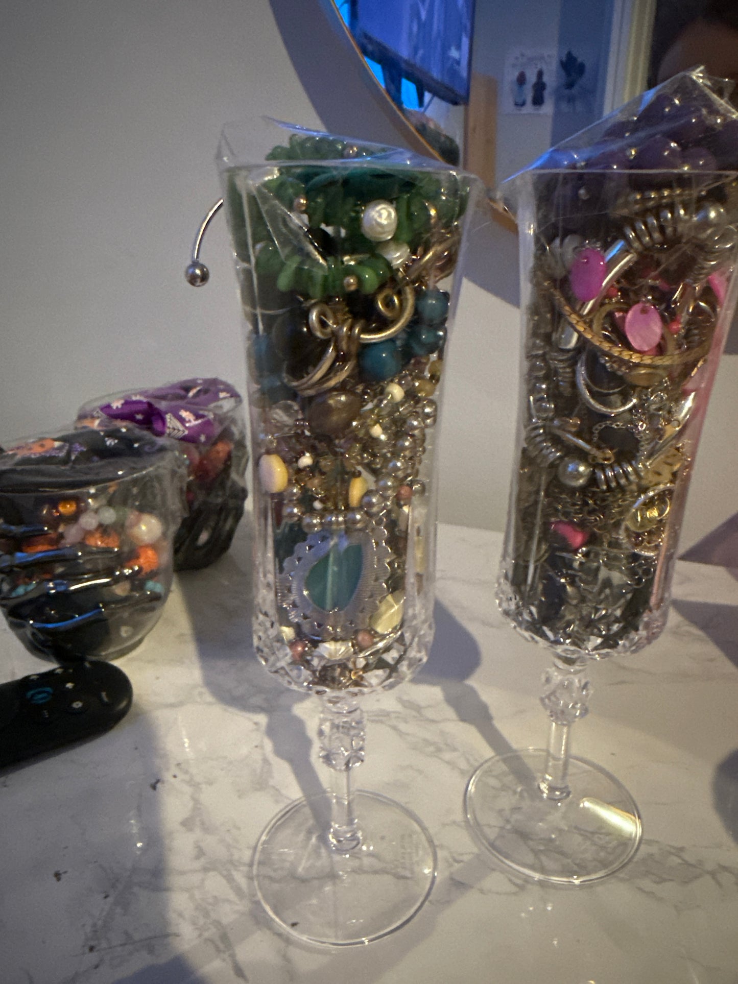 Mystery jewelry Champange flute