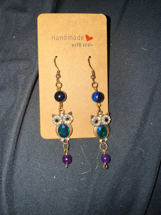 Owl earrings and custom for Courtney