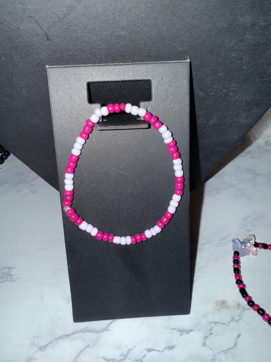 Butterfly Series stackable seed beaded bracelet set