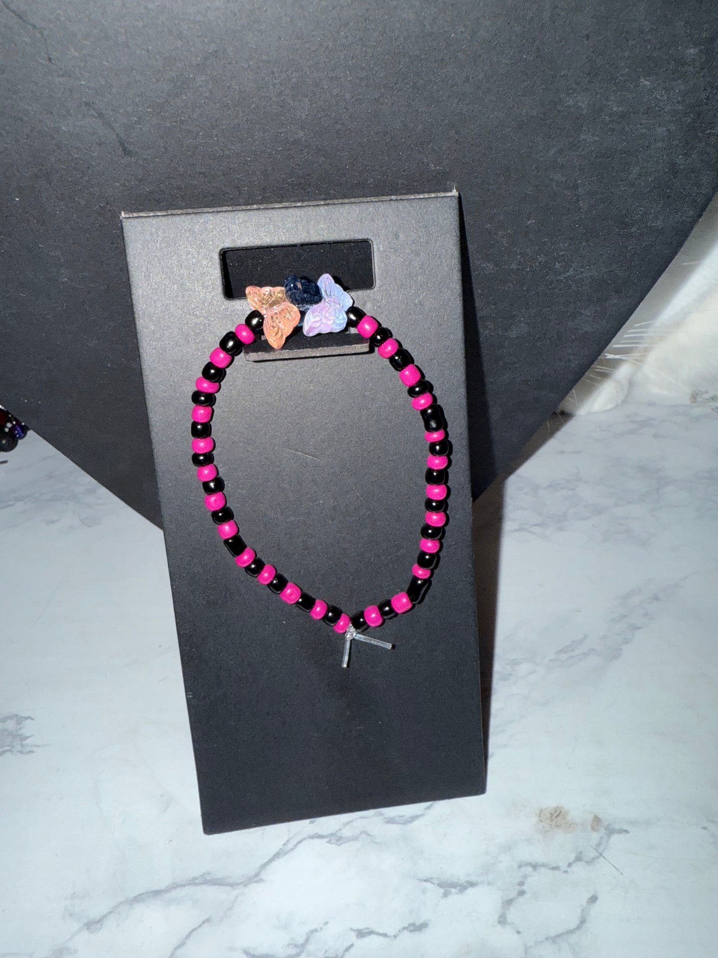 Butterfly Series stackable seed beaded bracelet set